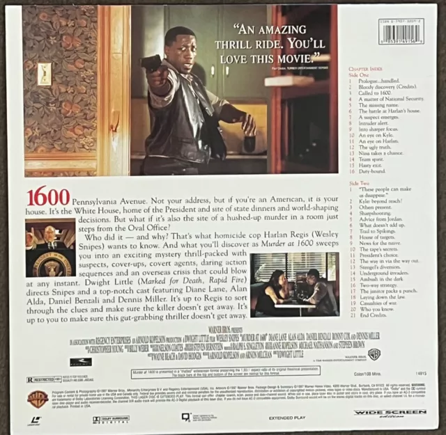 Gebraucht Murder At 1600 - 1997 Laserdisc Breitbildschirm 1:85 (14915) 2