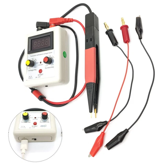 Testeur De Transistor Et Isolation – Testeur De Tension DC 50‑3700V Portable Pour Composants électroniques Et Moteurs - 12