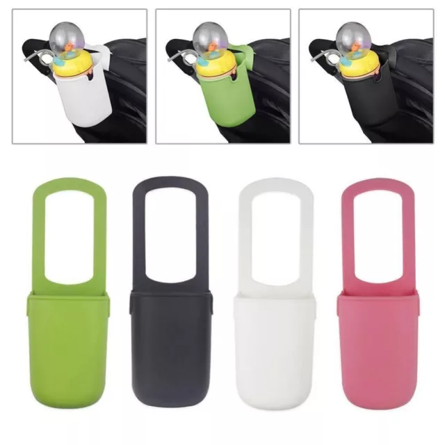 Silicone Bottle Holder Solid Color Cup Holder New Stroller Cup Holder