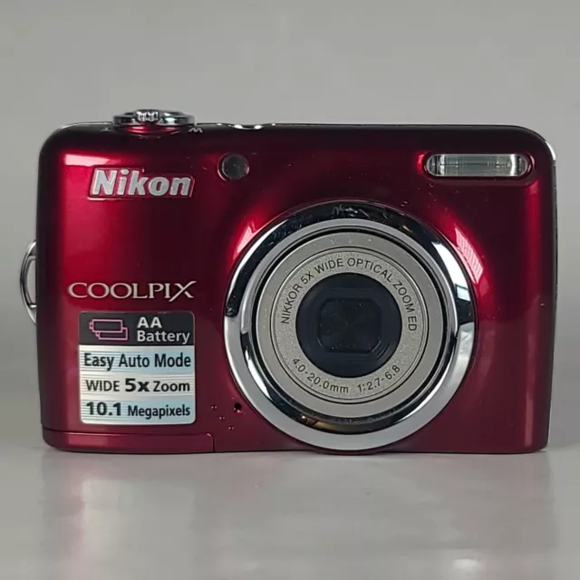 Nikon COOLPIX L23 10.1MP Digital Camera Red Excellent