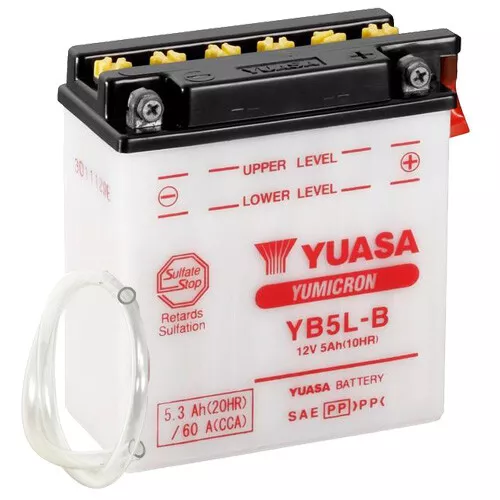 Batterie für Suzuki DR 600 R Dakar SN41A 1986 YUASA YB5L-B offen, trocken