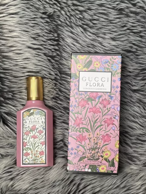 EMPTY Gucci flora 100ml Perfume Bottle And Box **EMPTY