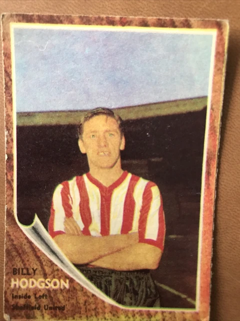 A&BC MAKE A PHOTO FOOTBALL CARD 1963 (52 Billy Hodgson Sheffield United)
