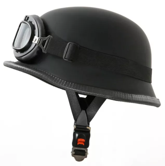 Motorradhelm + Fliegerbrille M 57/58cm Helm für Oldtimer Zündapp KS EMW AWO S51