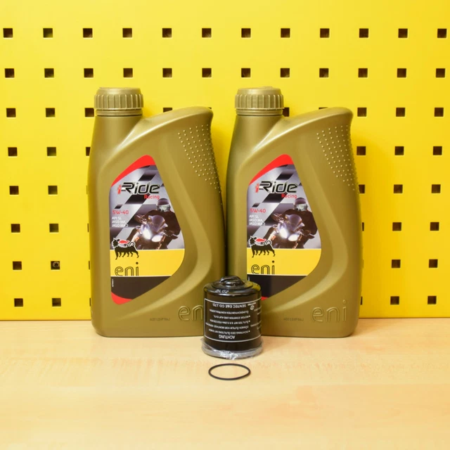 Agip ENI I-Ride 5W-40 4T Set Filtri Olio Vespa 125/300 GTS