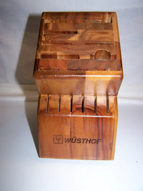 Bloque de cuchillo Wusthof de 17 ranuras (acacia)