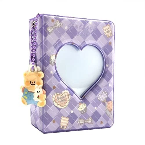 Mini álbum de fotos de 3 pulgadas carpeta de tarjetas hueca corazón álbum de fotos tarjeta de fotos Kpop Ho