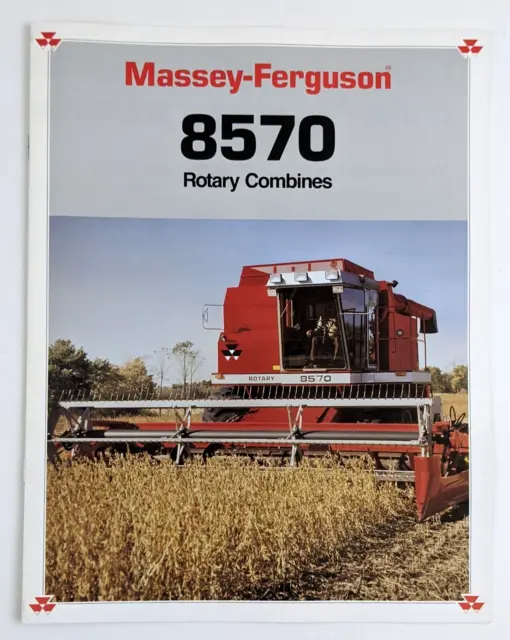 1990s Massey Ferguson 8570 Rotary Combines Tractor Vintage Sales Catalog Farming