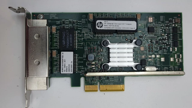 Carte Réseau Quad Port HP NC375T - 539931-001, Occasion