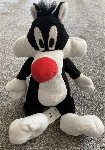 BOOTS LOONEY TUNES Sylvester Black & White Cat Plush 25cm Tweety Pie