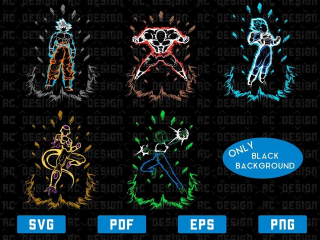 BUNDLE DRAGON BALL svg, goku svg, vegeta svg, design cricut svg ...