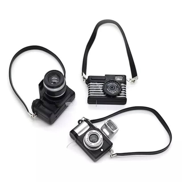 4 Pcs Miniature Camera 1:4 Scale Mini SLR Camera Prop Mini Camera Ornament  Vintage Camera Model Digital SLR Camera Mini Decoration Accessories