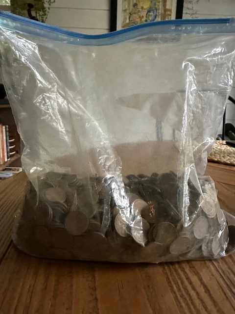 Large Lot 9+ Pounds of Wheat Pennies Unsearched