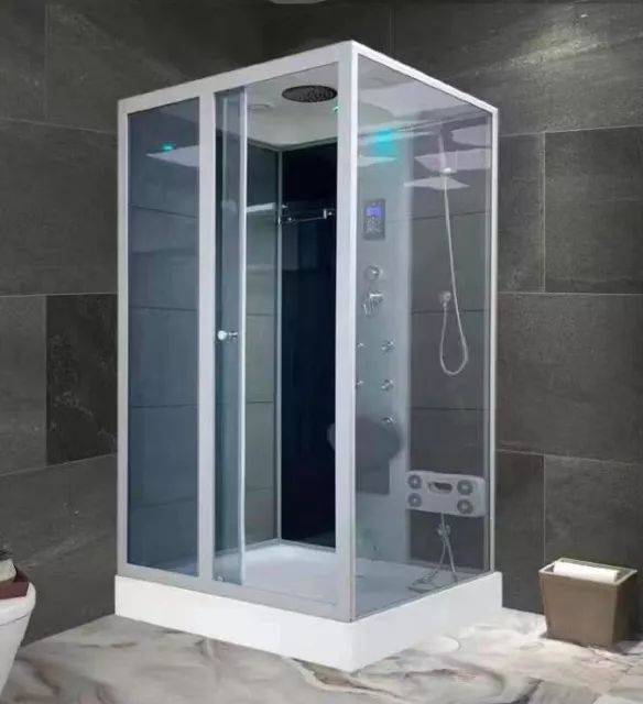Cabina doccia idromassaggio, cromoterapia, touch screen, full optional 100x100cm