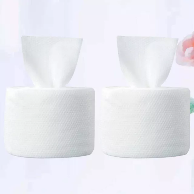 2 rollos almohadillas de algodón cosmético esponjas de gasa no tejidas desechables 3