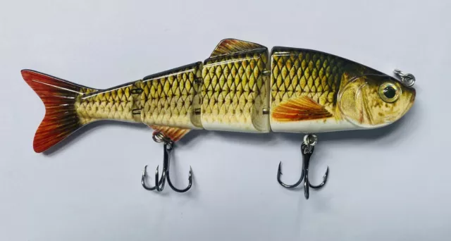 Roach pike trout hard plastic body multi jointed fishing lure for fresh water