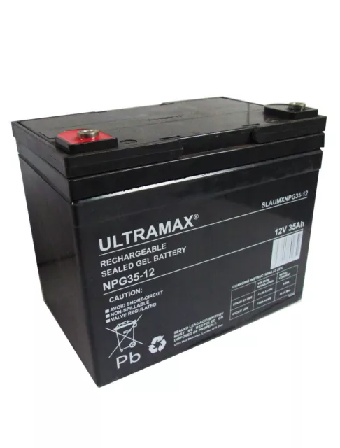 ULTRAMAX NP35-12, 12V 35AH (as 33Ah & 34Ah) SEALED LEAD RECHARGEABLE UPS BATTERY