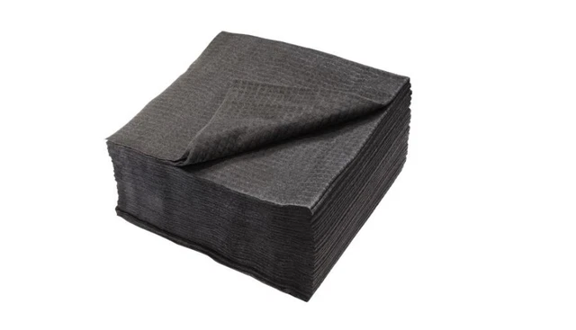 DAVELEN Einweg-Handtücher Für Salon & Spa – 80x38 Cm, Weich & Saugstark | 50 Stück, Schwarz