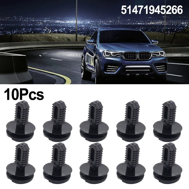 10 Rivets Plastique 5mm - Fixation Panneau Auto | Pour Pare-chocs, Jupes Latérales & Garniture