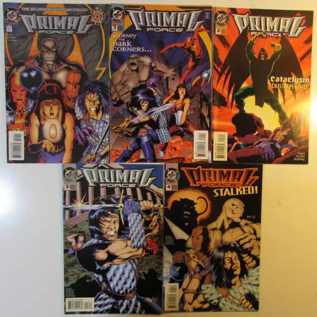 Primal Force Lot of 5 #0,1,2,3,4 DC Comics (1994) 1st Print Comic Books