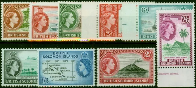 British Solomon Islands 1963-64 Wmk Change Set of 9 SG103-111 V.F MNH & LMM