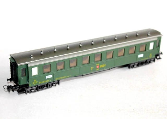 Wagon Lima SBB CFF 2ème Classe - Echelle HO (1/87) - Réf 73641 - Occasion