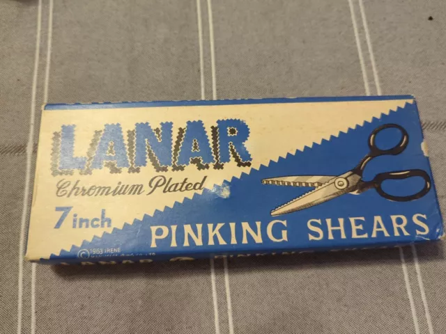 Vintage Lanar Pinking Shears 1963