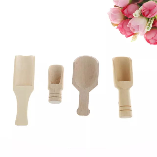 Scoop in legno cucchiaio di sale strumento doccia sali da bagno detersivo per bucato O'H7