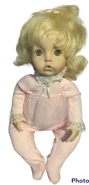 Vintage Retired 1993 Ashton Drake Sugar Plum Porcelain Baby Doll w/COA And Box