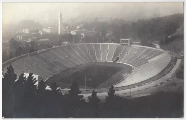 1919 Berkeley, California REAL PHOTO University Memorial Stadium - Old Postcard