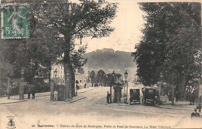 Suresnes-entrance of Bois de Boulogne, door and pont de suresnes-mont...