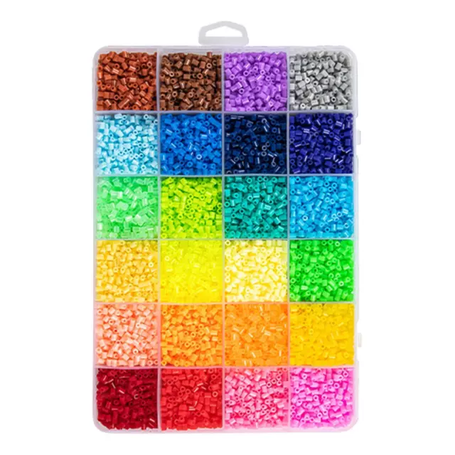 39000 Stück Sicherungsperlen-Set, 2,6 mm, DIY-Kunst, Hama-Perlen für Urlaub,