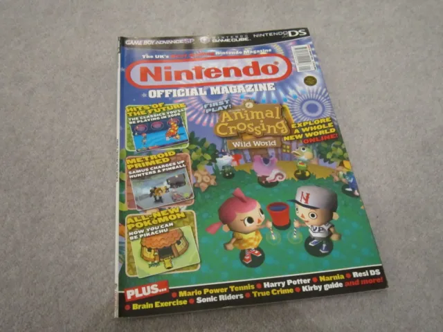 vintage Nintendo magazine ,issue 161,Jan 2006,Animal crossing wild world cover