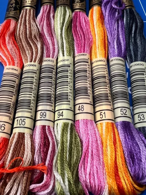 BRAND NEW DMC verigated cotton thread You choose colour and quantity