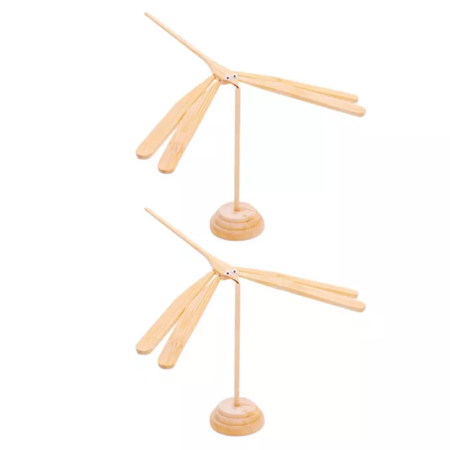 2 Pcs Balancespielzeug Für Kinder Bambus-Libelle Spielzeuge
