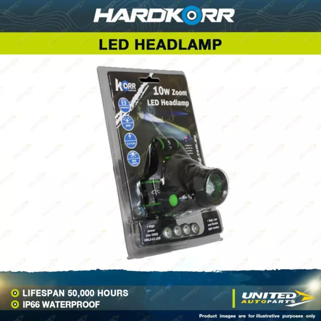 Hardkorr 850 Lumen Head Torch Headlamp 10W IP66 Waterproof Caravan Camping 2