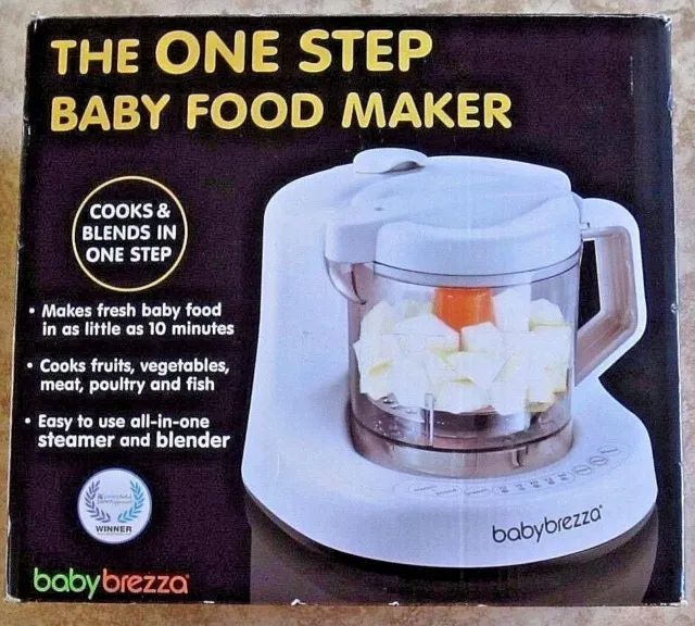 BABY BREZZA One Step Homemade Baby Food Maker BPA FREE White Gently Used