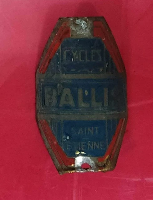 Ancienne Plaque De Vélo Cycles Ballis St Etienne Aigle Old