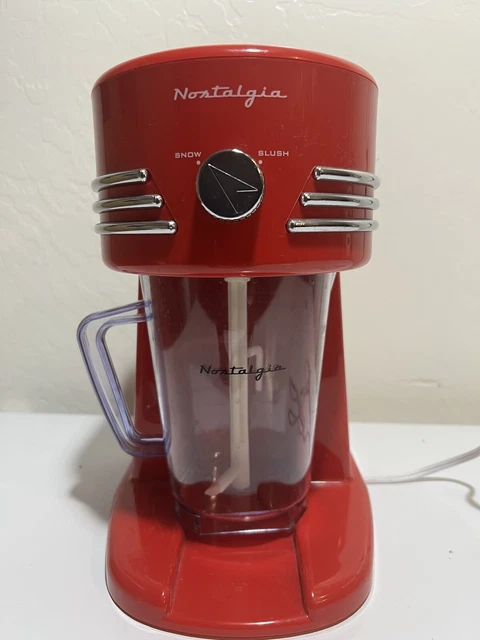 Nostalgia 40 Oz Frozen Beverage Station For Margarita Slushes Retro Red