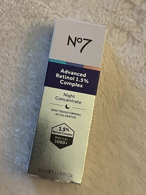 No7 Advanced Retinol 1.5% Complex Night Concentrate - 1 fl oz