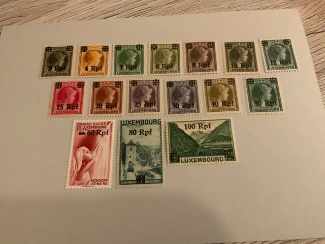 Luxemburg MiNr. 17-32 Freimarken postfrisch!!!