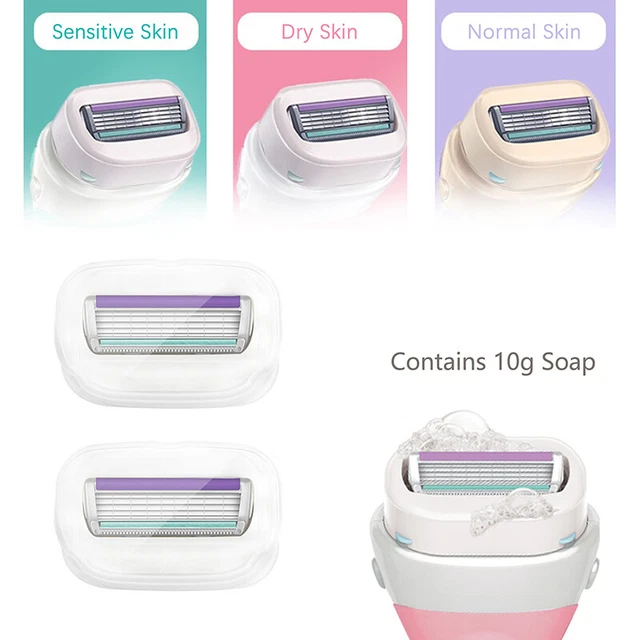 Women Hair Shaving Safe Blades Original Schick Intuition Natural Sensitive S'EN