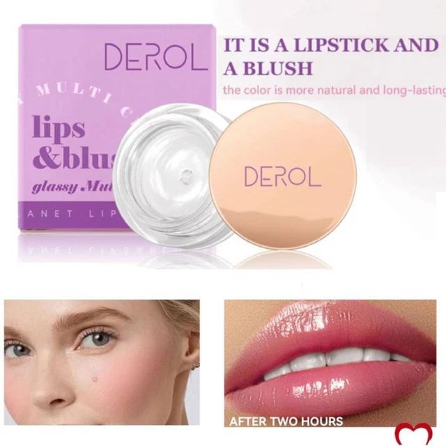 Color Changing Blush, Glossy Clear Blush Color Changing Multi-Use Waterproof
