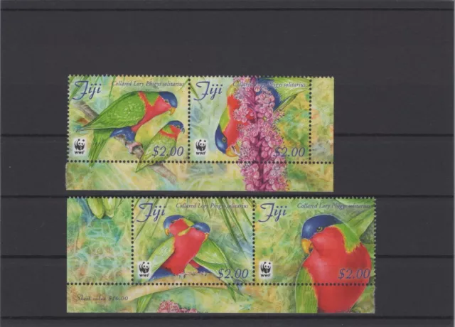 Fiji 2012 WWF, Parrots XF Mint Never Hinged