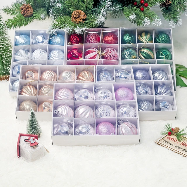 12pcs Christmas Tree Hanging Balls Xmas Ornament Baubles Party Home Decoration