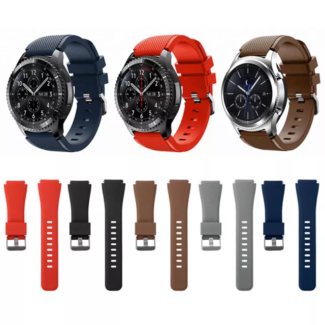 BRASSARD EN SILICONE Samsung Gear S3 Galaxy Watch 3 Frontier