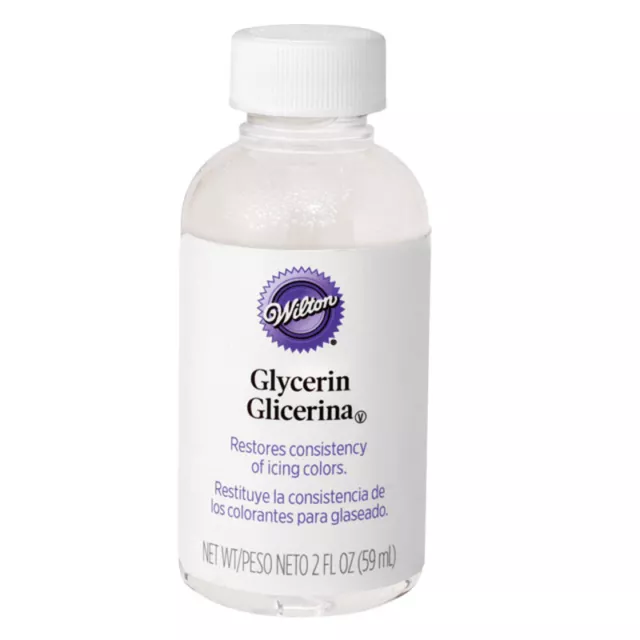 Wilton Glycerine 2oz To Restore Consistency In Icing Fondant Colour