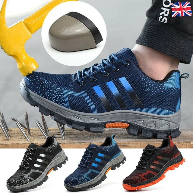 Comfortable steel on sale toe trainers