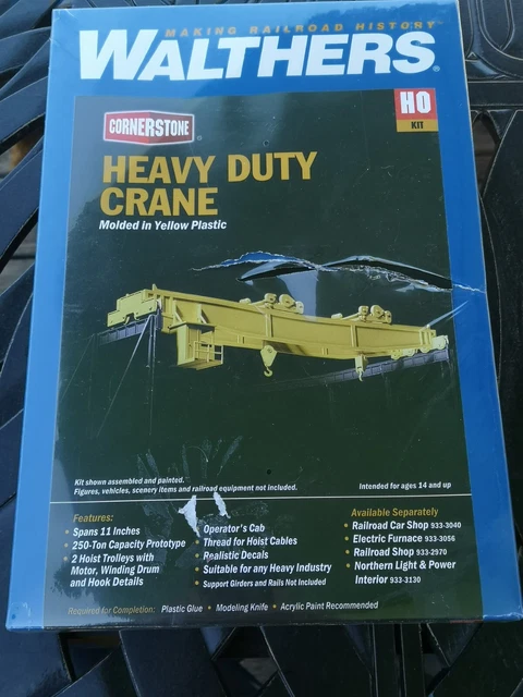 thumbnail image 2 of Walthers Cornerstone HO Scale 933-3150 Heavy-Duty Overhead Crane Kit – Plastic Model Kit 2 of 4