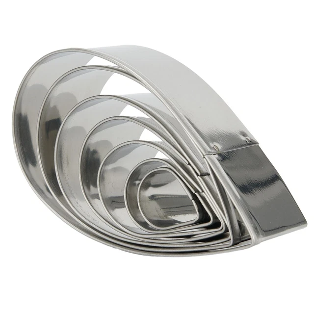 Flower Decorating Rose Petal Cutter 7 Sizes Cookie Cutter High Quality